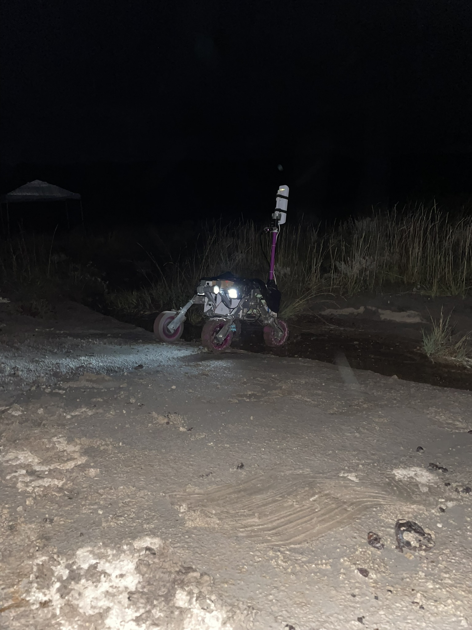 Night traversal at the creek