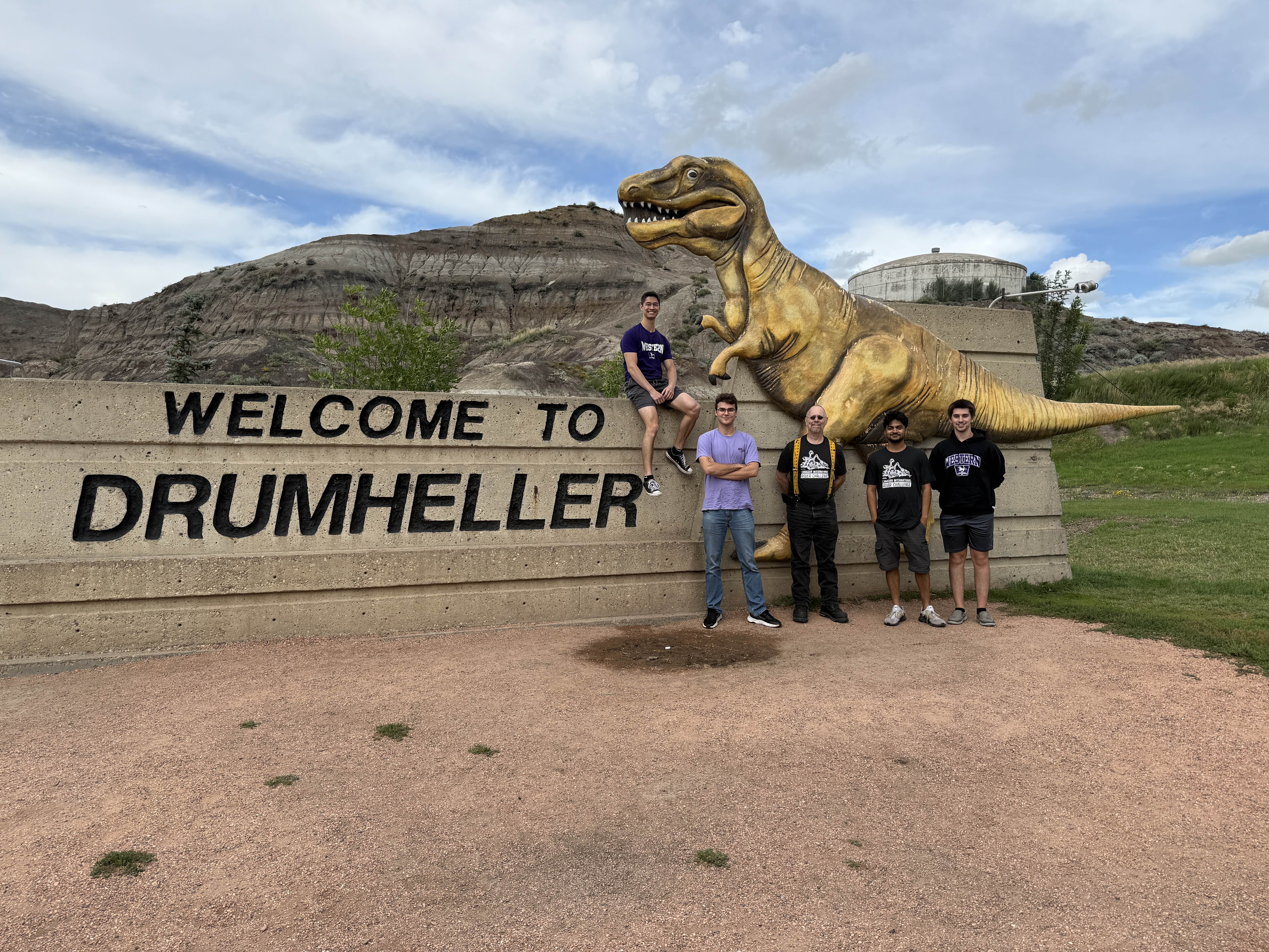 Welcome to Drumheller sign
